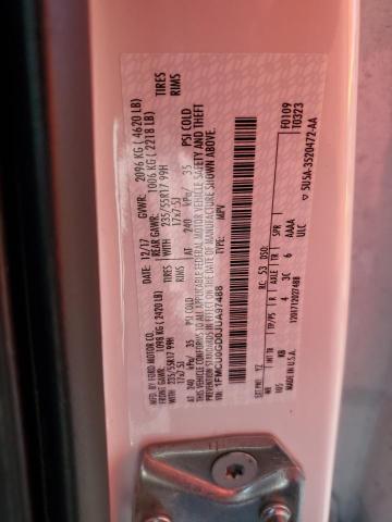 Photo 10 from auction – 2018 FORD ESCAPE SE with VIN 1FMCU0GD0JUA97488
