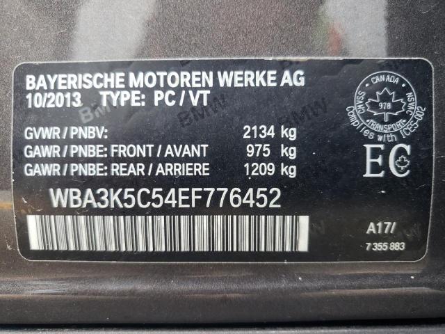 Photo 10 from auction – 2014 BMW 328 D XDRI with VIN WBA3K5C54EF776452