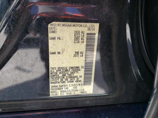 Photo 10 from auction – 2015 NISSAN ALTIMA 2.5 with VIN 1N4AL3AP3FC150593