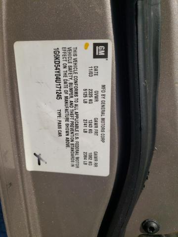 Photo 10 from auction – 2004 CADILLAC DEVILLE with VIN 1G6KD54Y04U171245