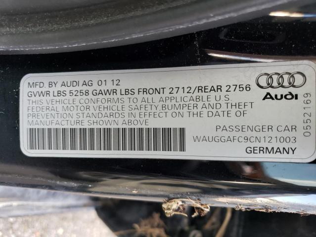 Photo 10 from auction – 2012 AUDI A6 PREMIUM with VIN WAUGGAFC9CN121003