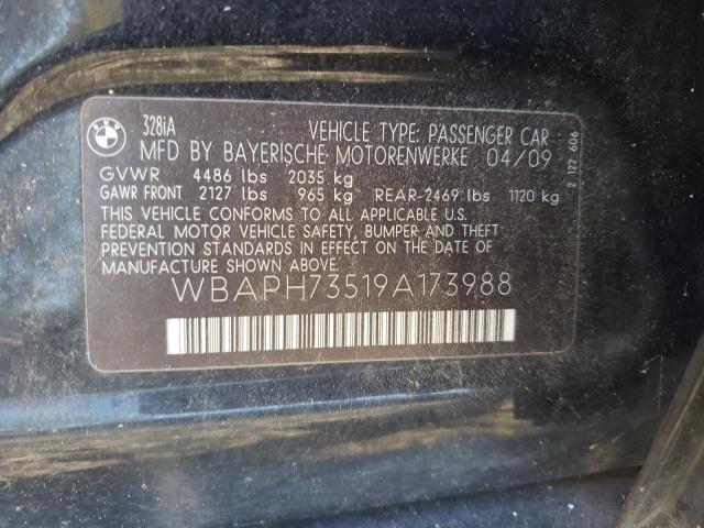 Photo 10 from auction – 2009 BMW 328 I with VIN WBAPH73519A173988
