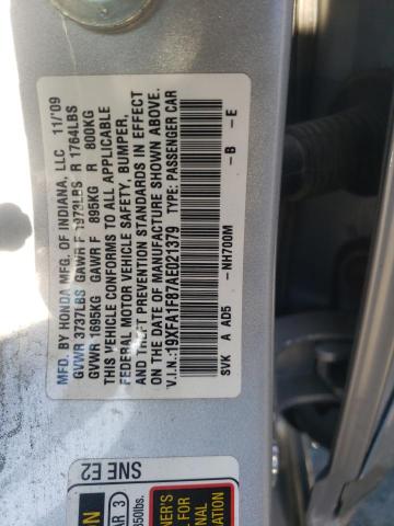 Photo 10 from auction – 2010 HONDA CIVIC EX with VIN 19XFA1F87AE021379