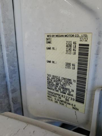 Photo 10 from auction – 2013 NISSAN MAXIMA S with VIN 1N4AA5AP4DC822739