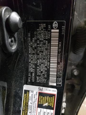 Photo 10 from auction – 2015 TOYOTA CAMRY LE with VIN 4T4BF1FK0FR503925