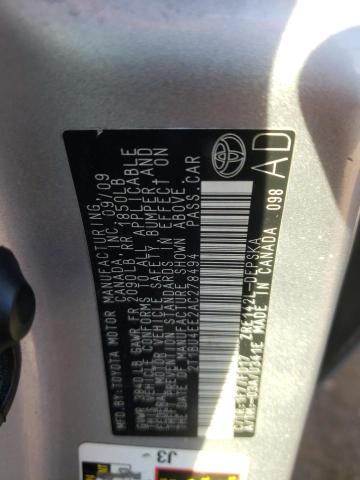 Photo 10 from auction – 2010 TOYOTA COROLLA BA with VIN 2T1BU4EE2AC278494