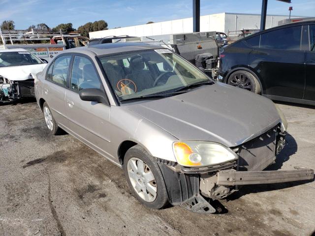 HONDA CIVIC EX 2001 with VIN 2HGES26741H597507 - Photo from auction