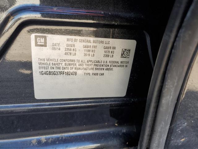 Photo 10 from auction – 2015 BUICK LACROSSE with VIN 1G4GB5G37FF182478