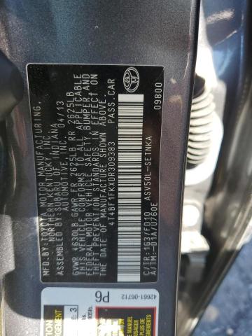 Photo 10 from auction – 2013 TOYOTA CAMRY L with VIN 4T4BF1FKXDR309383