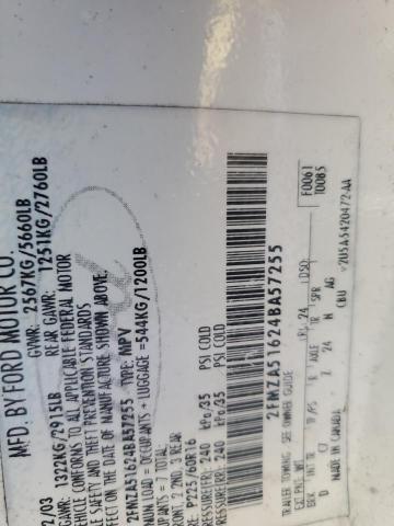 Photo 10 from auction – 2004 FORD FREESTAR S with VIN 2FMZA51624BA57255