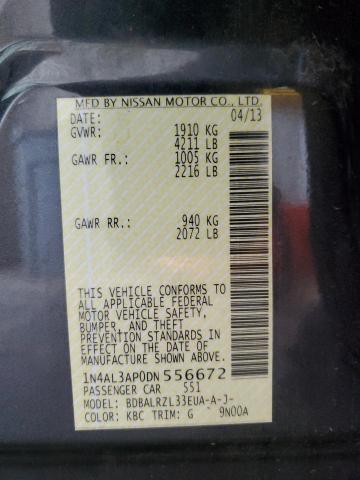 Photo 10 from auction – 2013 NISSAN ALTIMA 2.5 with VIN 1N4AL3AP0DN556672