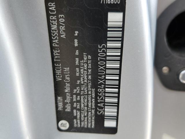 Photo 10 from auction – 2004 ROLLS-ROYCE PHANTOM with VIN SCA1S684X4UX07055
