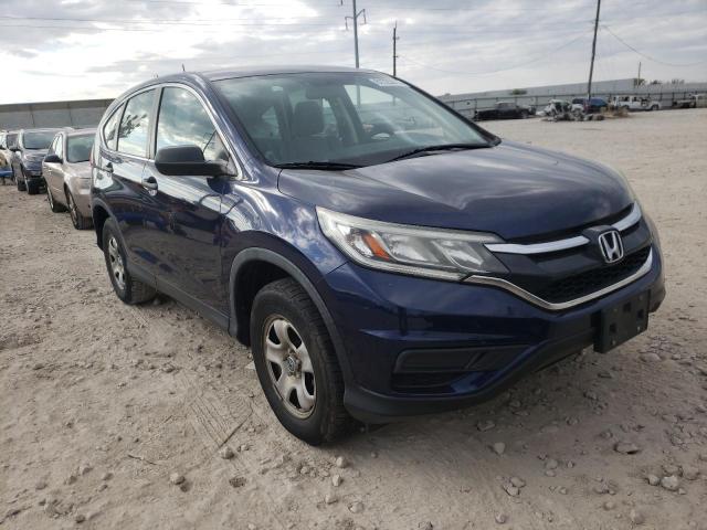HONDA CR-V LX 2015 with VIN 5J6RM4H3XFL021022 - Photo from auction