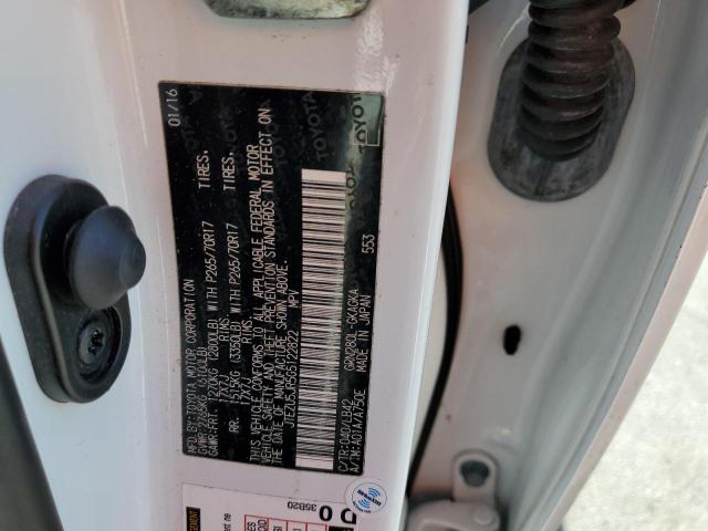 Photo 10 from auction – 2016 TOYOTA 4RUNNER SR with VIN JTEZU5JR5G5122822