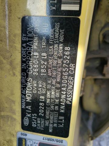 Photo 10 from auction – 2016 KIA RIO EX with VIN KNADN4A30G6575268