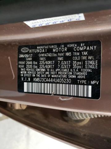 Photo 10 from auction – 2017 HYUNDAI TUCSON LIM with VIN KM8J3CA44HU405230
