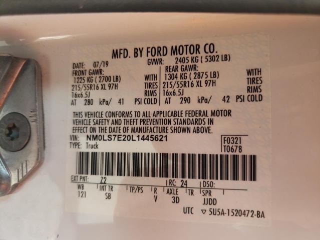 Photo 10 from auction – 2020 FORD TRANSIT CO with VIN NM0LS7E20L1445621