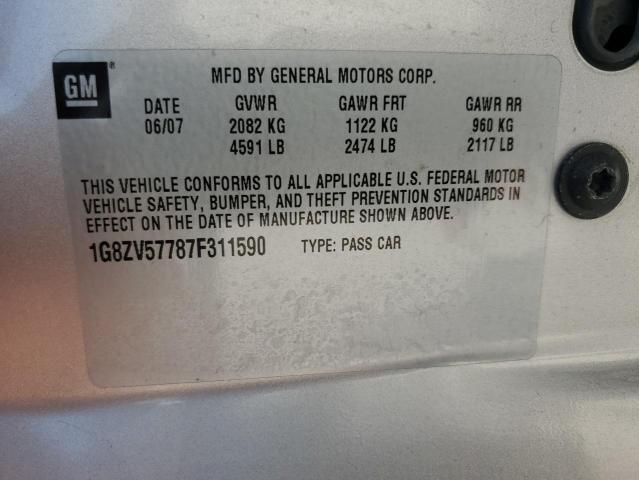 Photo 10 from auction – 2007 SATURN AURA XR with VIN 1G8ZV57787F311590