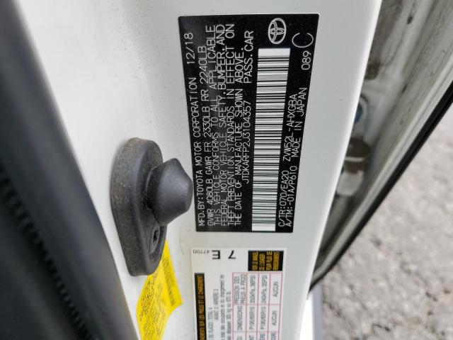 Photo 10 from auction – 2018 TOYOTA PRIUS PRIM with VIN JTDKARFP2J3104357