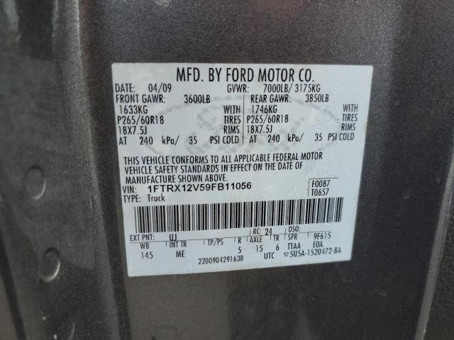 Photo 10 from auction – 2009 FORD F150 SUPER with VIN 1FTRX12V59FB11056