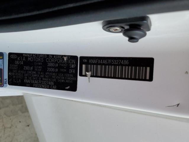 Photo 10 from auction – 2015 KIA FORTE LX with VIN KNAFX4A67F5327486