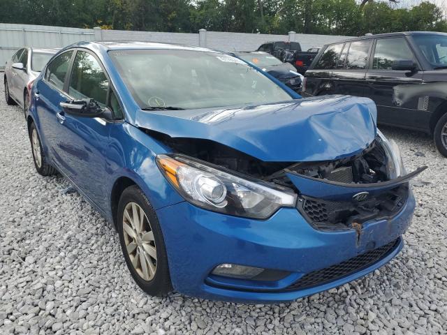 KIA FORTE EX 2014 with VIN KNAFX4A87E5155539 - Photo from auction