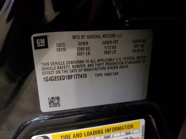 Photo 10 from auction – 2011 BUICK LACROSSE C with VIN 1G4GE5ED1BF177418