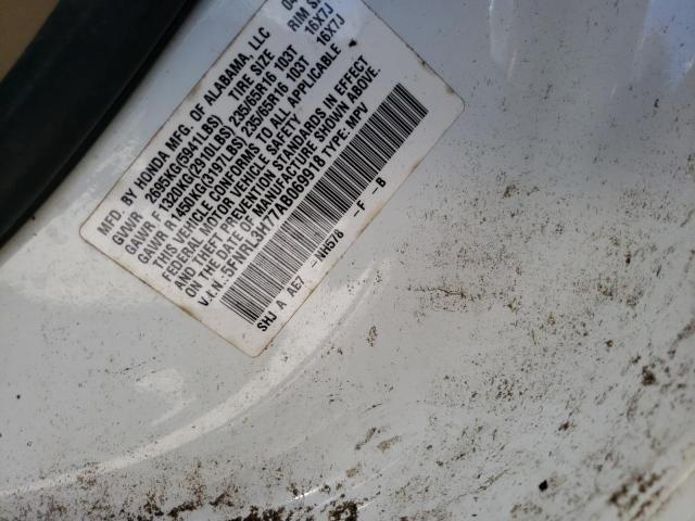 Photo 10 from auction – 2010 HONDA ODYSSEY EX with VIN 5FNRL3H77AB069918