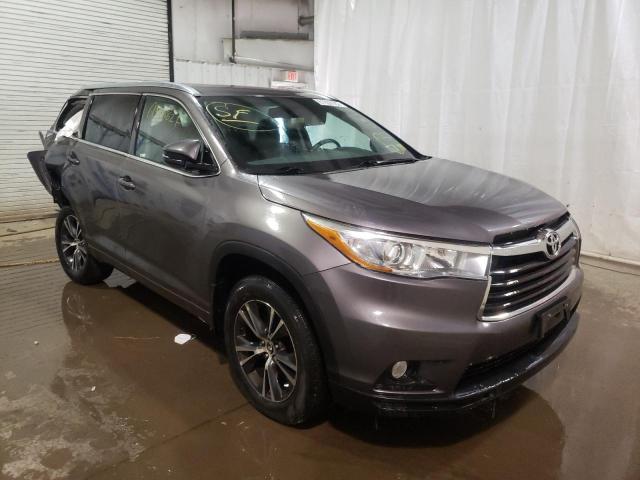 TOYOTA HIGHLANDER 2016 with VIN 5TDJKRFH5GS237350 - Photo from auction