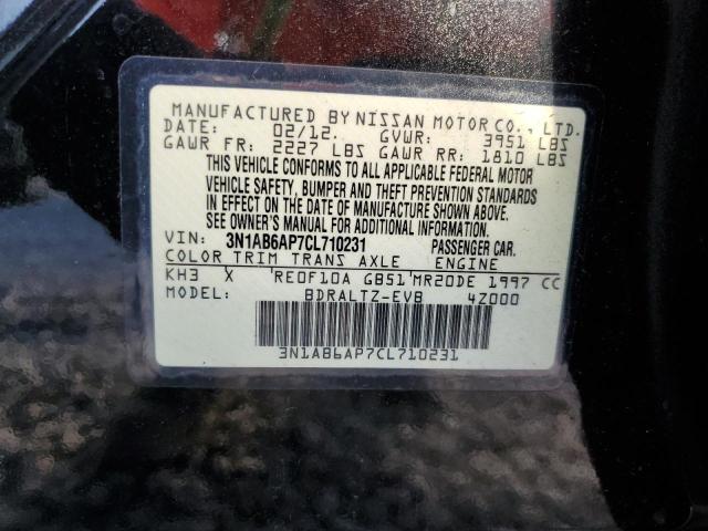 Photo 10 from auction – 2012 NISSAN SENTRA 2.0 with VIN 3N1AB6AP7CL710231
