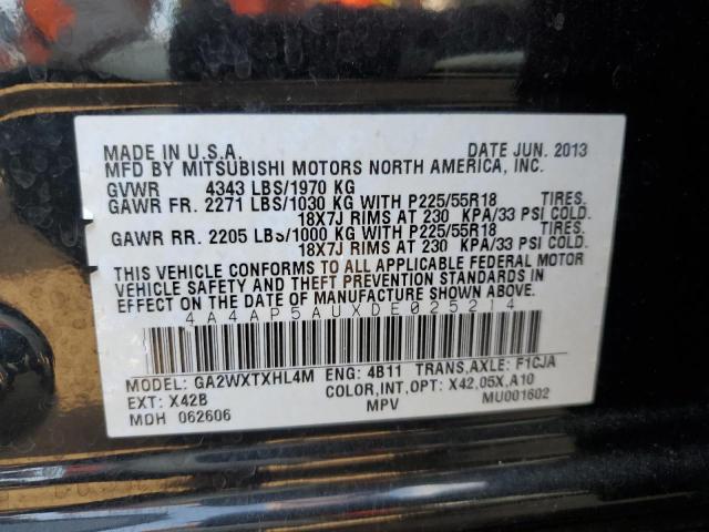 Photo 10 from auction – 2013 MITSUBISHI OUTLANDER with VIN 4A4AP5AUXDE025214