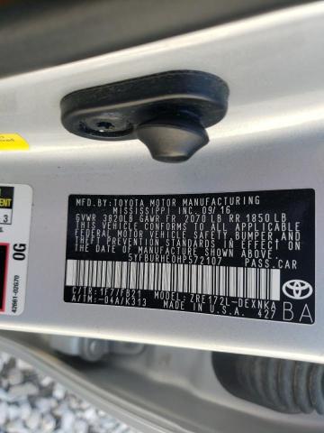 Photo 10 from auction – 2017 TOYOTA COROLLA L with VIN 5YFBURHE0HP572107