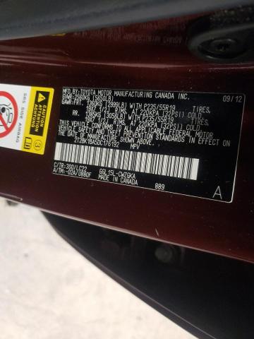 Photo 10 from auction – 2013 LEXUS RX 350 BAS with VIN 2T2BK1BA5DC176192