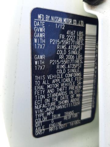 Photo 10 from auction – 2012 NISSAN JUKE S with VIN JN8AF5MVXCT117209