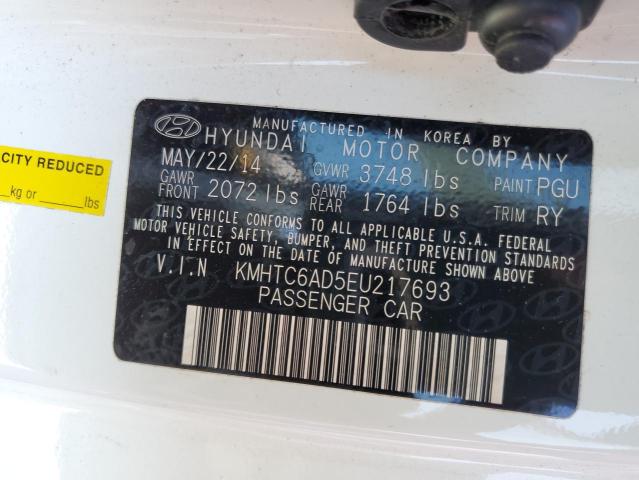 Photo 10 from auction – 2014 HYUNDAI VELOSTER with VIN KMHTC6AD5EU217693
