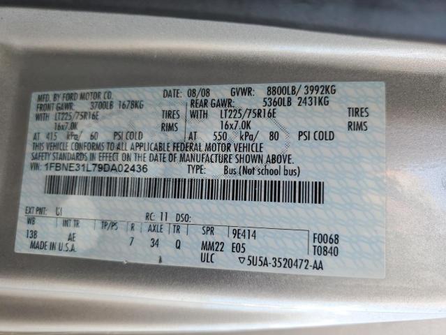 Photo 10 from auction – 2009 FORD ECONOLINE with VIN 1FBNE31L79DA02436