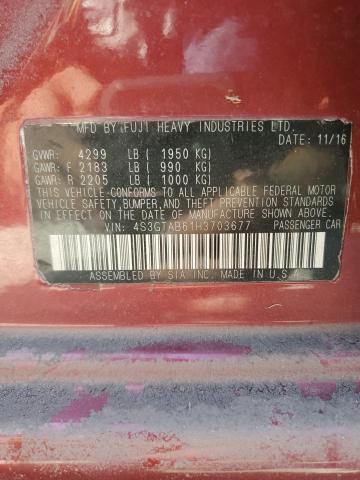 Фото 10 с аукциона – 2017 SUBARU IMPREZA PR с VIN 4S3GTAB61H3703677