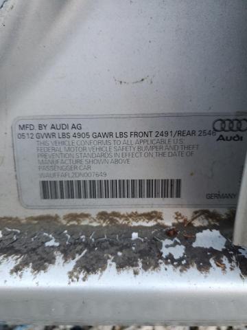 Photo 10 from auction – 2013 AUDI A4 PREMIUM with VIN WAUFFAFL2DN007649