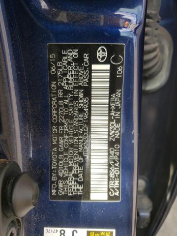 Photo 10 from auction – 2015 TOYOTA PRIUS with VIN JTDKN3DU2F1964935