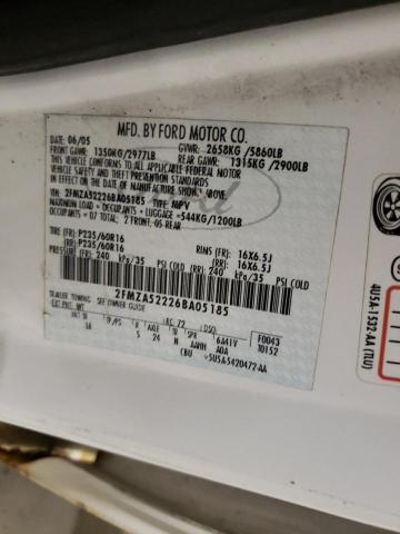 Photo 10 from auction – 2006 FORD FREESTAR S with VIN 2FMZA52226BA05185
