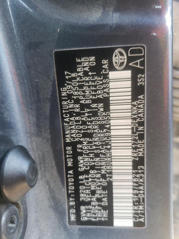 Photo 10 from auction – 2018 TOYOTA COROLLA L with VIN 2T1BURHE4JC974055