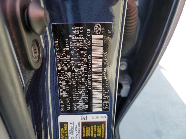 Photo 10 from auction – 2014 TOYOTA CAMRY L with VIN 4T4BF1FK0ER376785