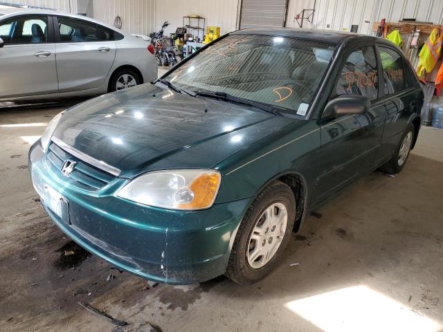 Photo 2 from auction – 2002 HONDA CIVIC LX with VIN 2HGES16582H613198