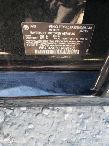 Photo 10 from auction – 2015 BMW 328 I with VIN WBA3A5G58FNS91705
