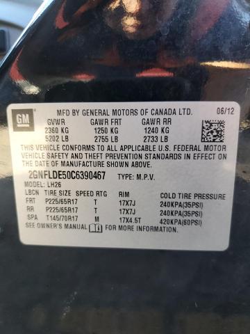 Photo 10 from auction – 2012 CHEVROLET EQUINOX LT with VIN 2GNFLDE50C6390467