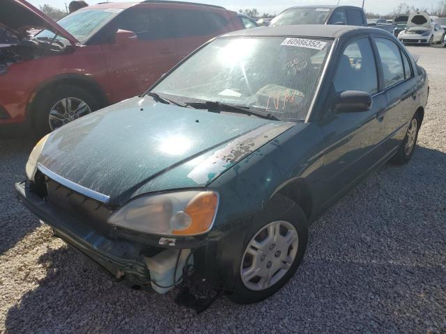Photo 2 from auction – 2001 HONDA CIVIC LX with VIN 2HGES16581H565359