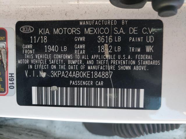 Photo 10 from auction – 2019 KIA RIO with VIN 3KPA24AB0KE184887