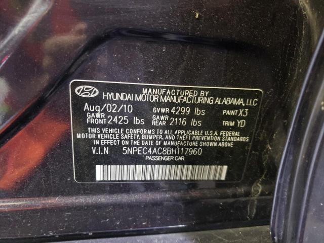 Photo 10 from auction – 2011 HYUNDAI SONATA SE with VIN 5NPEC4AC8BH117960
