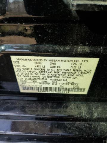 Photo 10 from auction – 2007 NISSAN MAXIMA SE with VIN 1N4BA41E07C816244