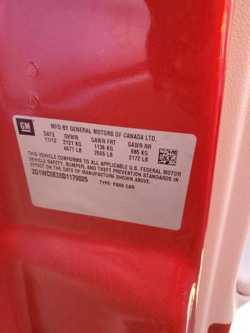 Photo 10 from auction – 2013 CHEVROLET IMPALA LTZ with VIN 2G1WC5E33D1179025